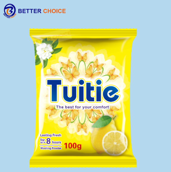 Washing powder with flower fragrance strong decontamination